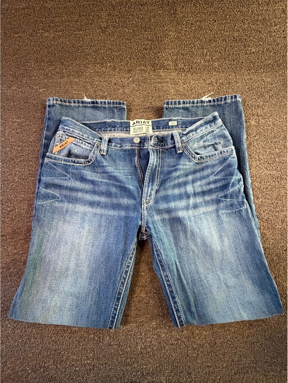 Ariat M4 Mens 36x36 Relaxed Boot Cut Gulch Jeans